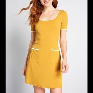 MODCLOTH Yellow Mini Dress